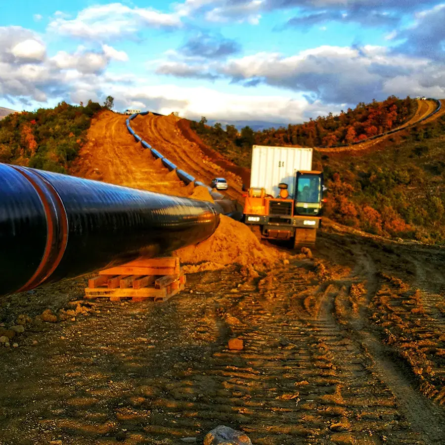 anti-corrosion external coating for steel pipes
